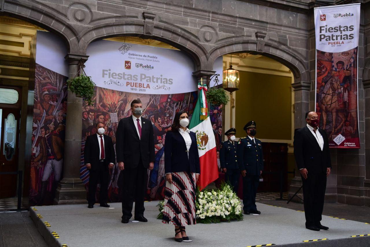 Ayuntamiento de Puebla inicia ceremonias cívicas del mes patrio