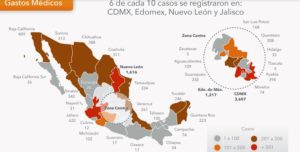 Puebla entre las 10 entidades con mayor números de contagios de covid-19 : AMIS