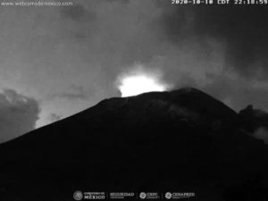 Registra volcán Popocatépetl exhalaciones de mediana intensidad con incandescencia