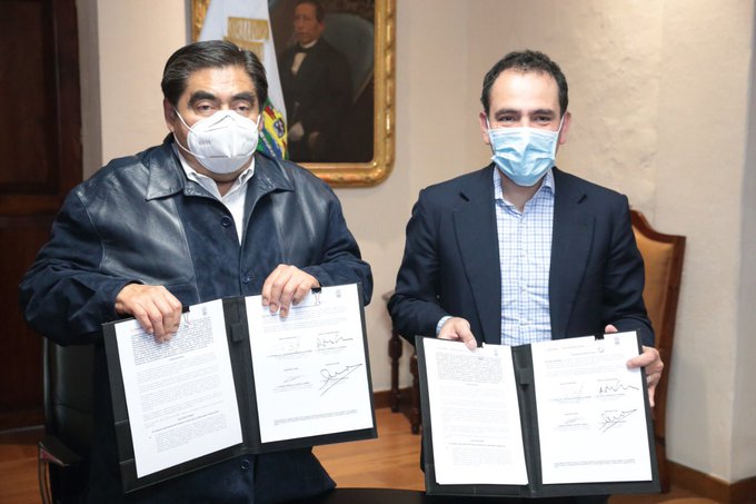 SHCP celebra convenio de colaboración con estado de Puebla para combatir delitos fiscales y financieros