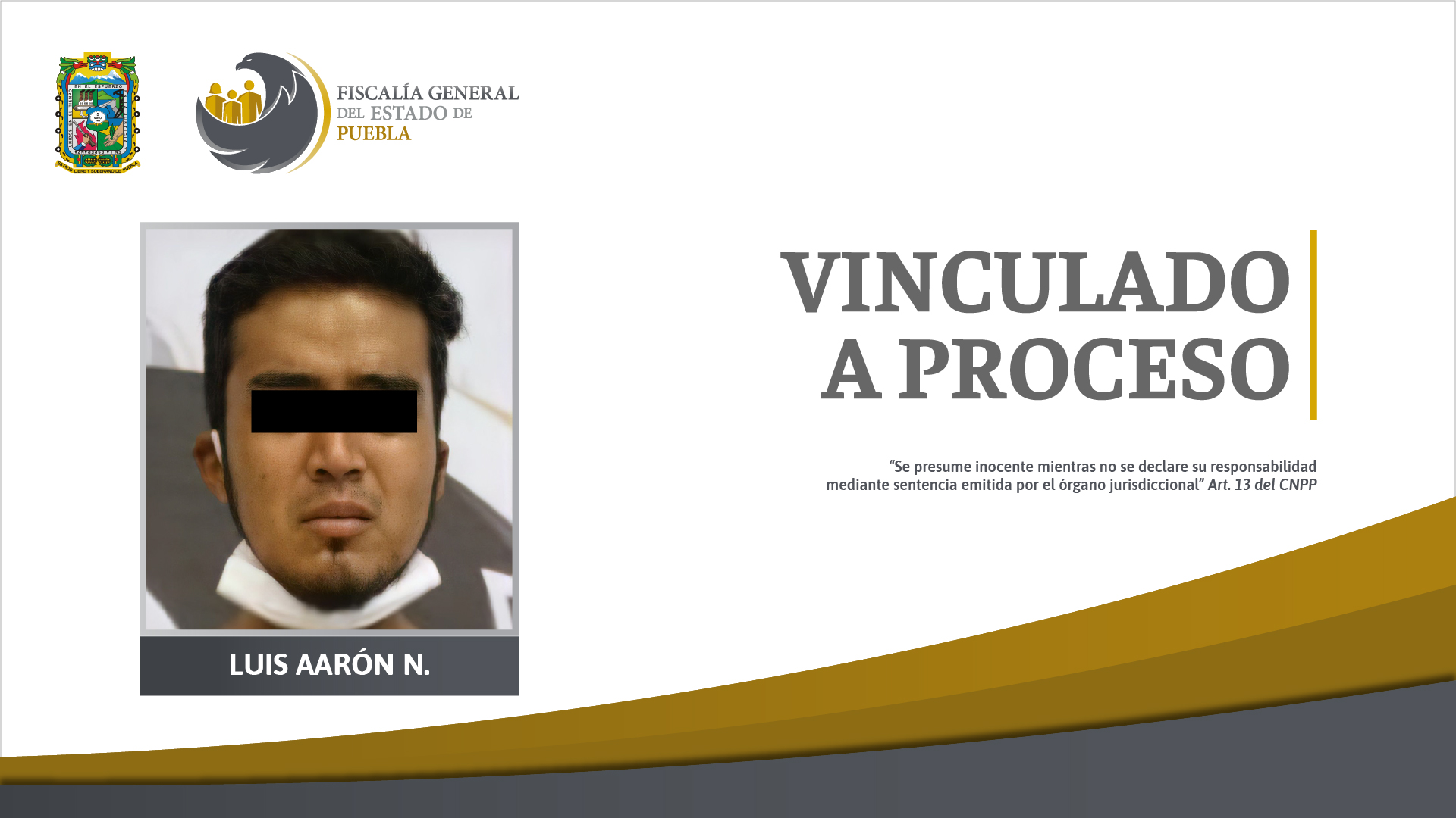 Luis Aarón N  fue vinculado a proceso por intento de homicidio de un hombre por celos