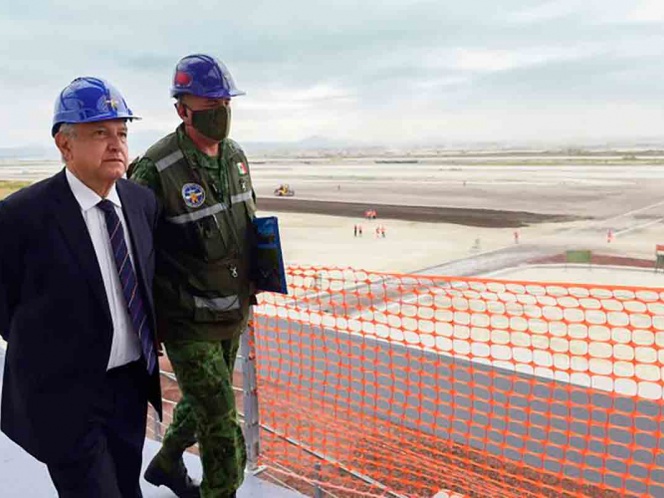 Obras del Aeropuerto Felipe Ángeles con 40% de avance: López Obrador