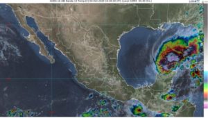 Tormenta Tropical Gamma avanza por el Golfo de México y se acerca a Veracruz