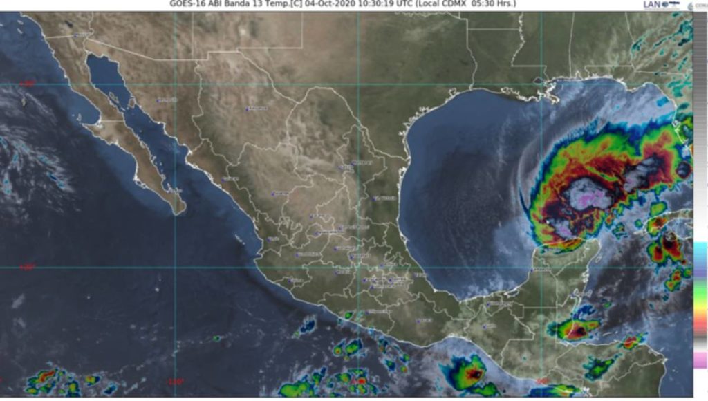 Tormenta Tropical Gamma avanza por el Golfo de México y se acerca a Veracruz
