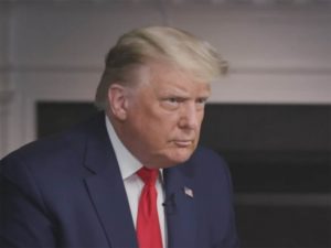 Trump abandona entrevista en TV, se molestó por preguntas