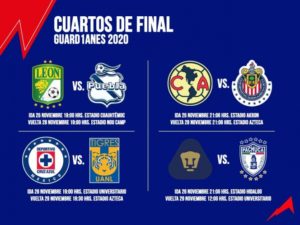 Definen horarios para los cuartos de final de la Liga MX