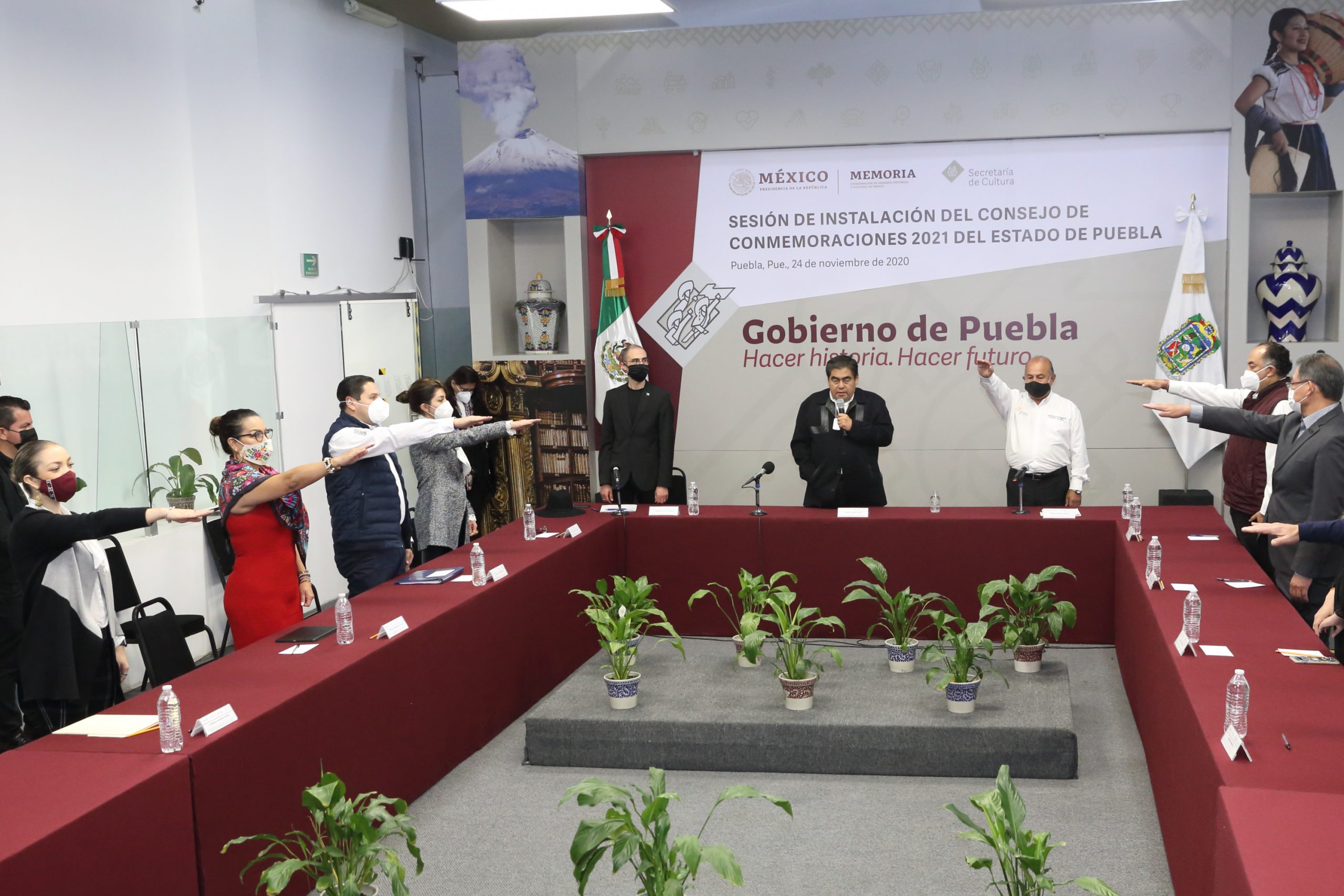 Instalan Consejo de Conmemoraciones 2021 del Estado de Puebla