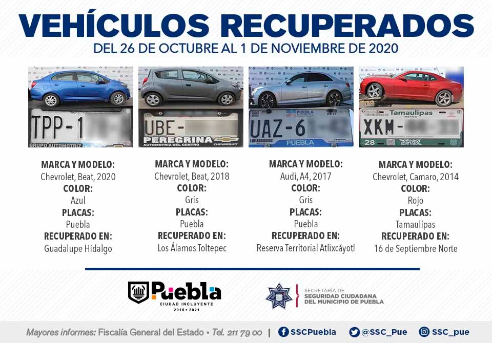 Recuperó Policía Municipal 13 vehículos con reporte de robo