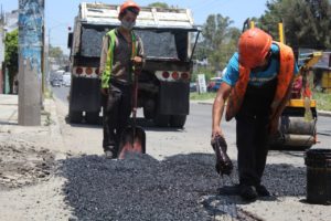 Se han tapado 40 mil metros cuadrados de baches en la ciudad en cuatro semanas