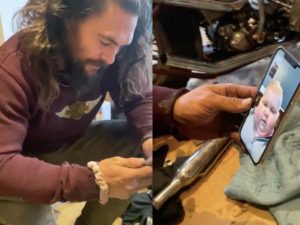 Jason Momoa sorprende y llama a niño con cáncer que es fan de Aquaman