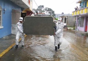 Guardia Nacional realiza acciones de auxilio en Tabasco