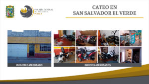 En San Salvador El Verde, Fiscalía aseguró 19 motos y mercancía