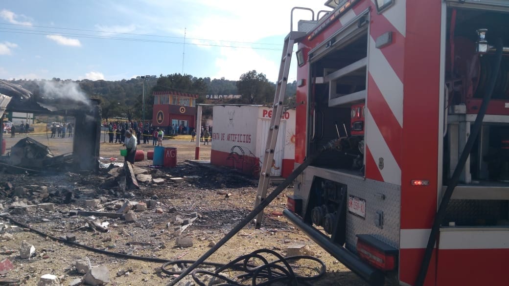 Explota polvorín en Sanctórum, Tlaxcala