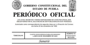 Se publica Decreto con “Llamado de Alerta de Riesgo Máximo” para Puebla