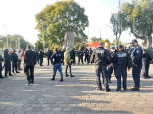 Policías de Hidalgo protestan por excesiva carga de trabajo