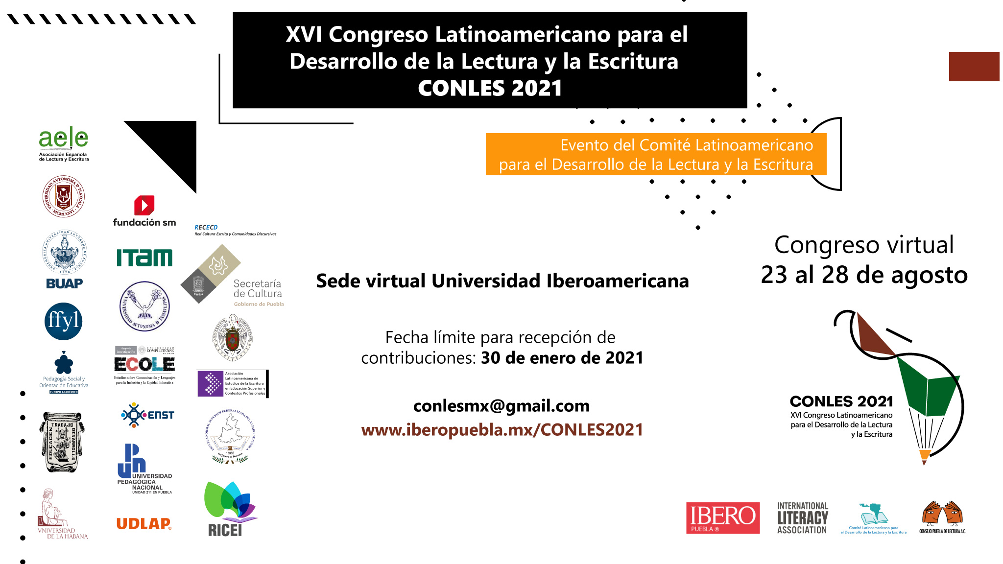 Convocan a ponentes para Congreso Latinoamericano de lectura y escritura