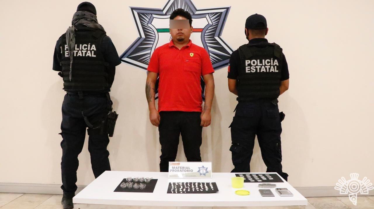 Captura Policía Estatal a presunto distribuidor de droga