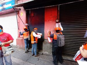 Realizó Ayuntamiento de Puebla cuatro clausuras de comercios no esenciales y cuatro remisiones de vendedores ambulantes