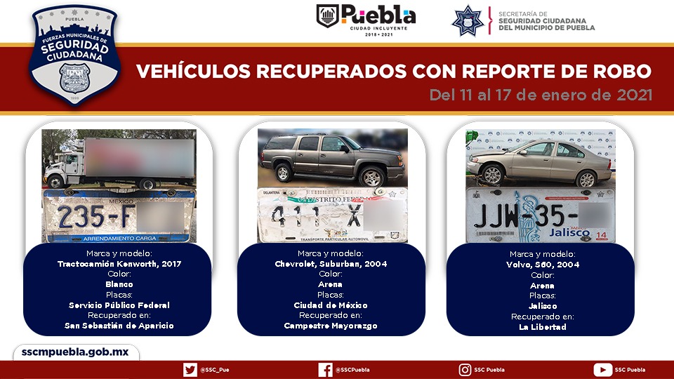 Remitió Policía Municipal 15 vehículos ante el Ministerio Público 