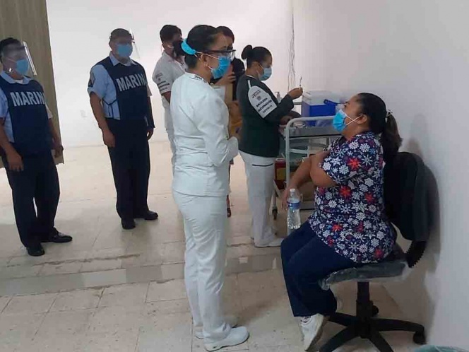 Semar apoya en vacunación en Yucatán y Quintana Roo