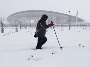 El Atlético-Athletic suspendido por temporal de nieve