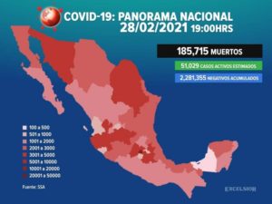 Incrementan las muertes por coronavirus en México