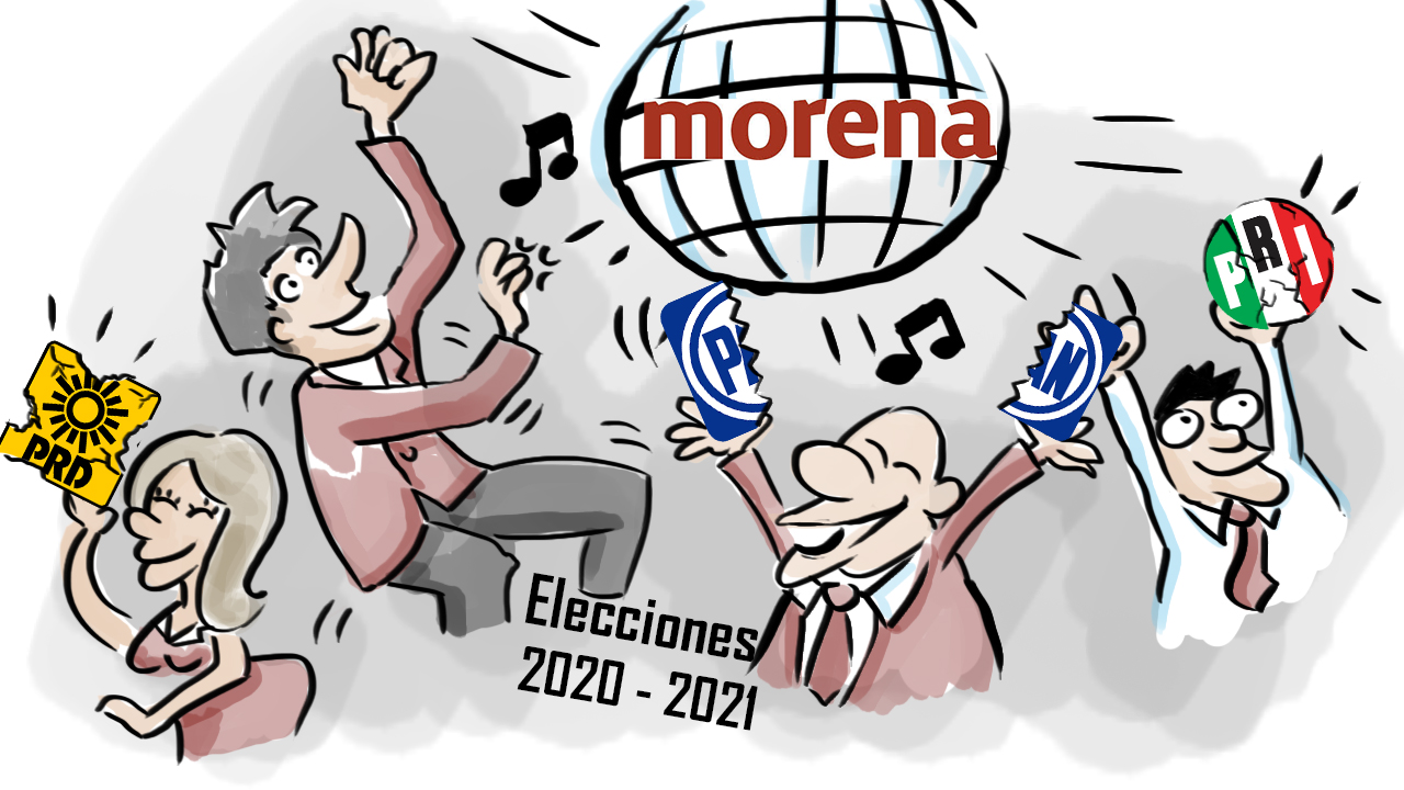 La fiesta en Morena por el pleito en el PAN