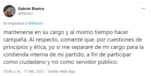 Biestro pone el ejemplo y se separará de su cargo, ¿y el resto de alcaldes y diputados?