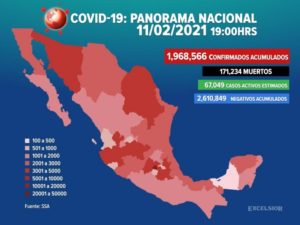 Incrementan los casos positivos de coronavirus en México