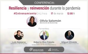 Organiza Economía conferencia “Resilencia y reinvención durante la pandemia