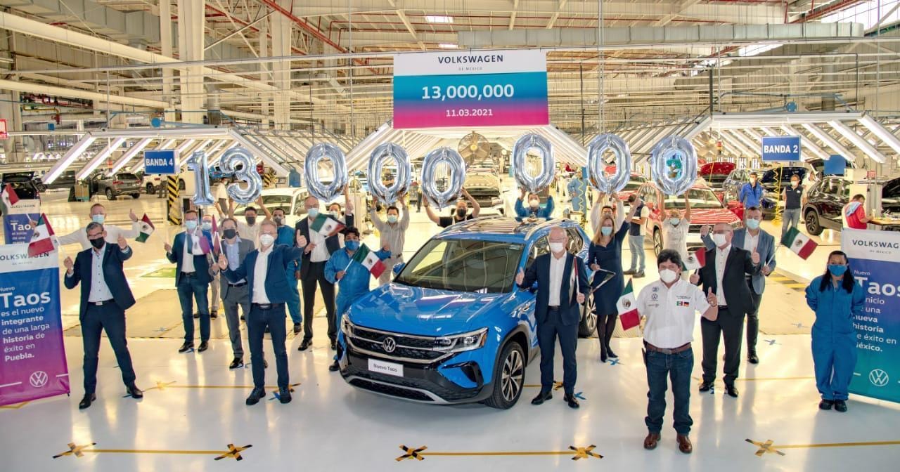 Volkswagen de México establece un nuevo récord de producción, con la manufactura de 13 millones de vehículos