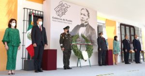 Preside Barbosa Ceremonia Conmemorativa del 215 Aniversario del Natalicio de Benito Juárez