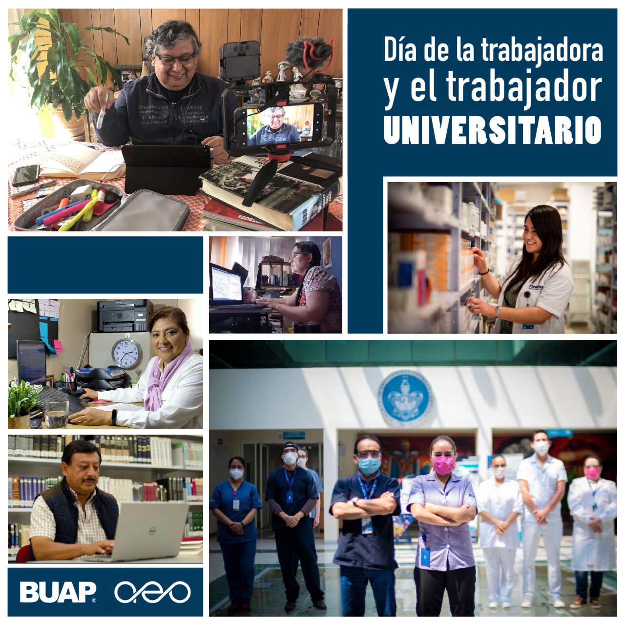 Trabajadores universitario eje fundamental de la BUAP: Esparza Ortiz