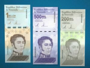 Venezuela lanza un billete de 1 millón de bolívares