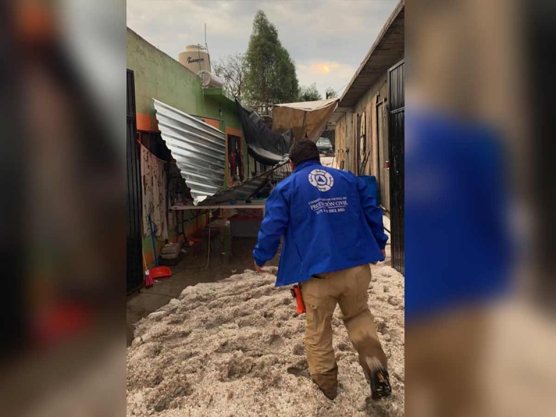 Se reporta granizada en San Juan del Río, Querétaro