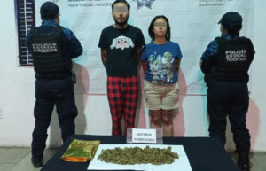 Policía Estatal detiene a pareja de presuntos narcomenudistas