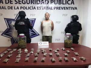 Captura Policía Estatal a presunto narcovendedor en Atlixco