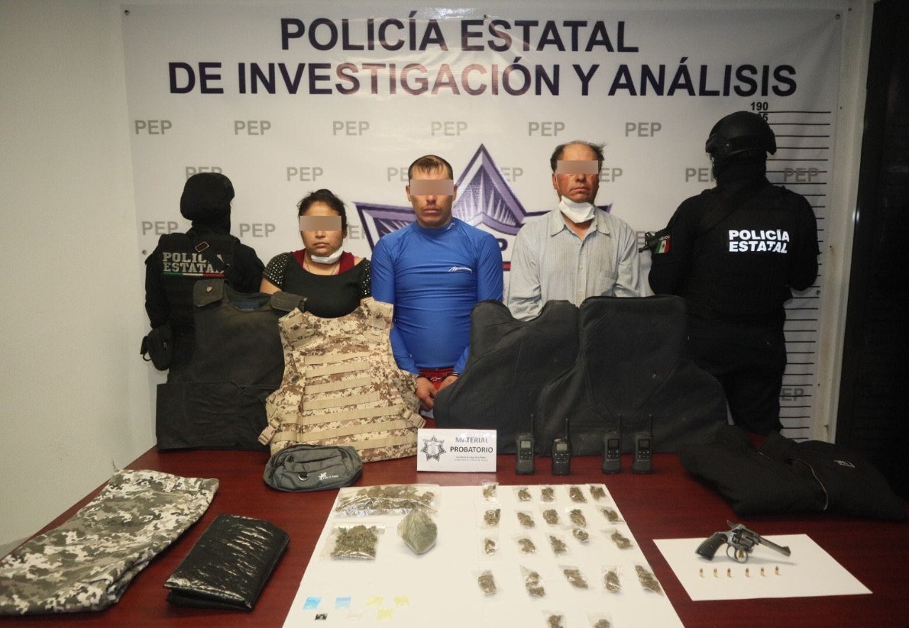 Policía Estatal captura a tres presuntos integrantes de la banda de “Los Moustros”