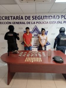 Policía Estatal detiene a presuntos narcomenudistas