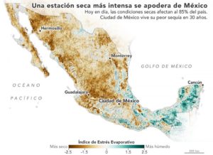 México enfrenta grave sequía según la NASA