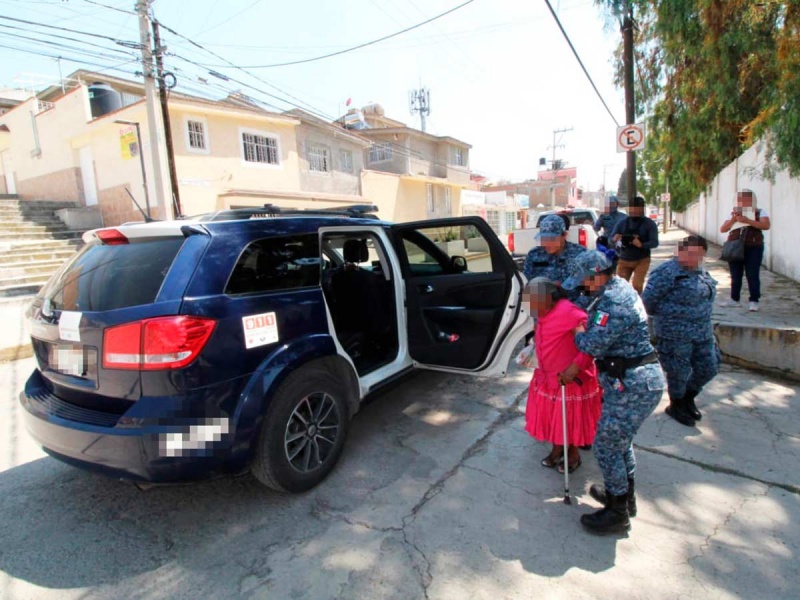 Rescatan a abuelita que era explotada por su familia en Hidalgo