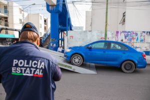 Por prestar servicio de transporte irregular, SMT y SSP detienen a cinco unidades