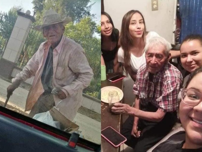 Adoptan a abuelito de 108 años; vivía en condición de calle