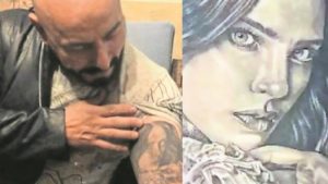 Tres horas se tardó el tatuador de Lupillo Rivera para cubrir el tatuaje de Belinda