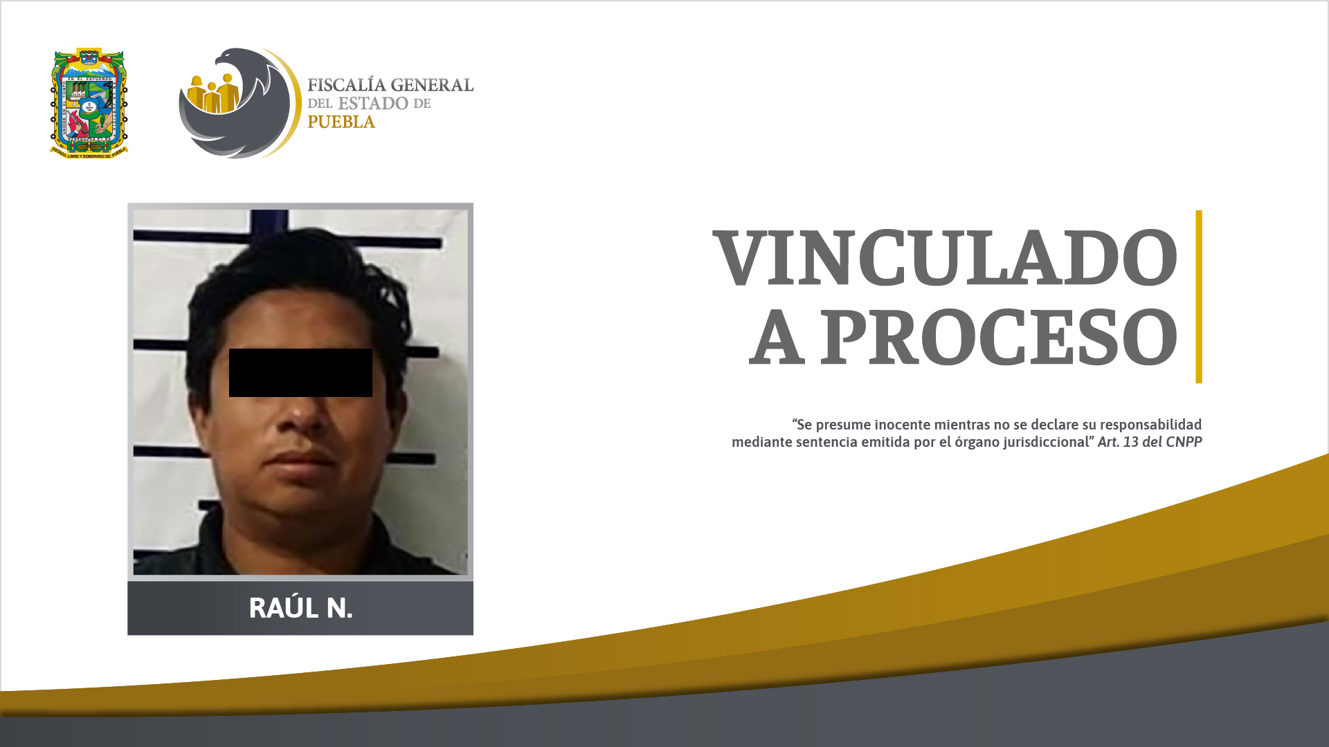 Por abuso sexual fue vinculado a proceso un detenido en Texmelucan