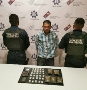 Detiene Policía Estatal a presunto narcomenudista de “El Pollo”