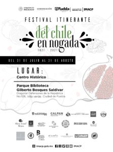 Ayuntamiento de Puebla promueve Festival Itinerante del Chile en Nogada