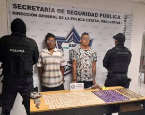 Captura Policía Estatal a dos presuntos distribuidores de droga