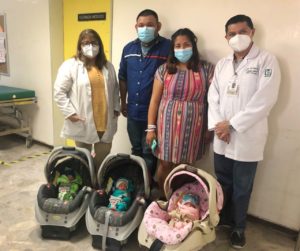 Médicos del IMSS en Coahuila logran nacimiento exitoso  de trillizos