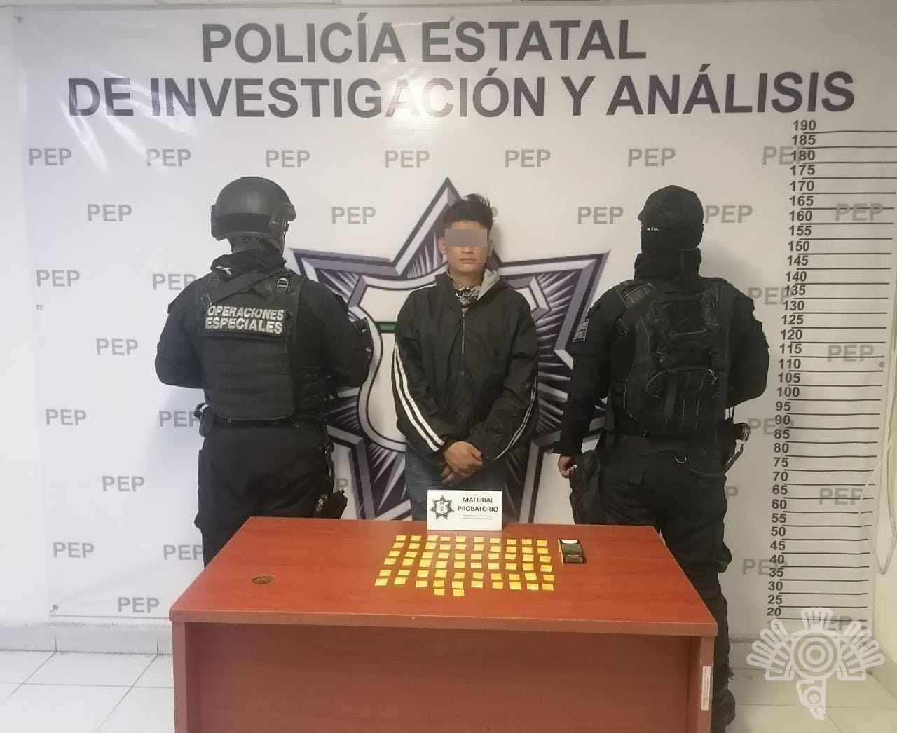 Detiene Policía Estatal a presunto narcomenudista en la capital poblana